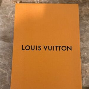 Louis Vuitton Orange Box with Black Logo